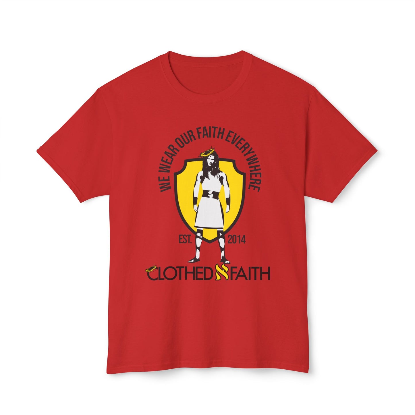 Clothed N Faith is the premier faith inspired brand of apparel. Our slogan is "WE WEAR OUR FAITH EVERYWHERE". Help us inspire the world and rep Christ all over the world.