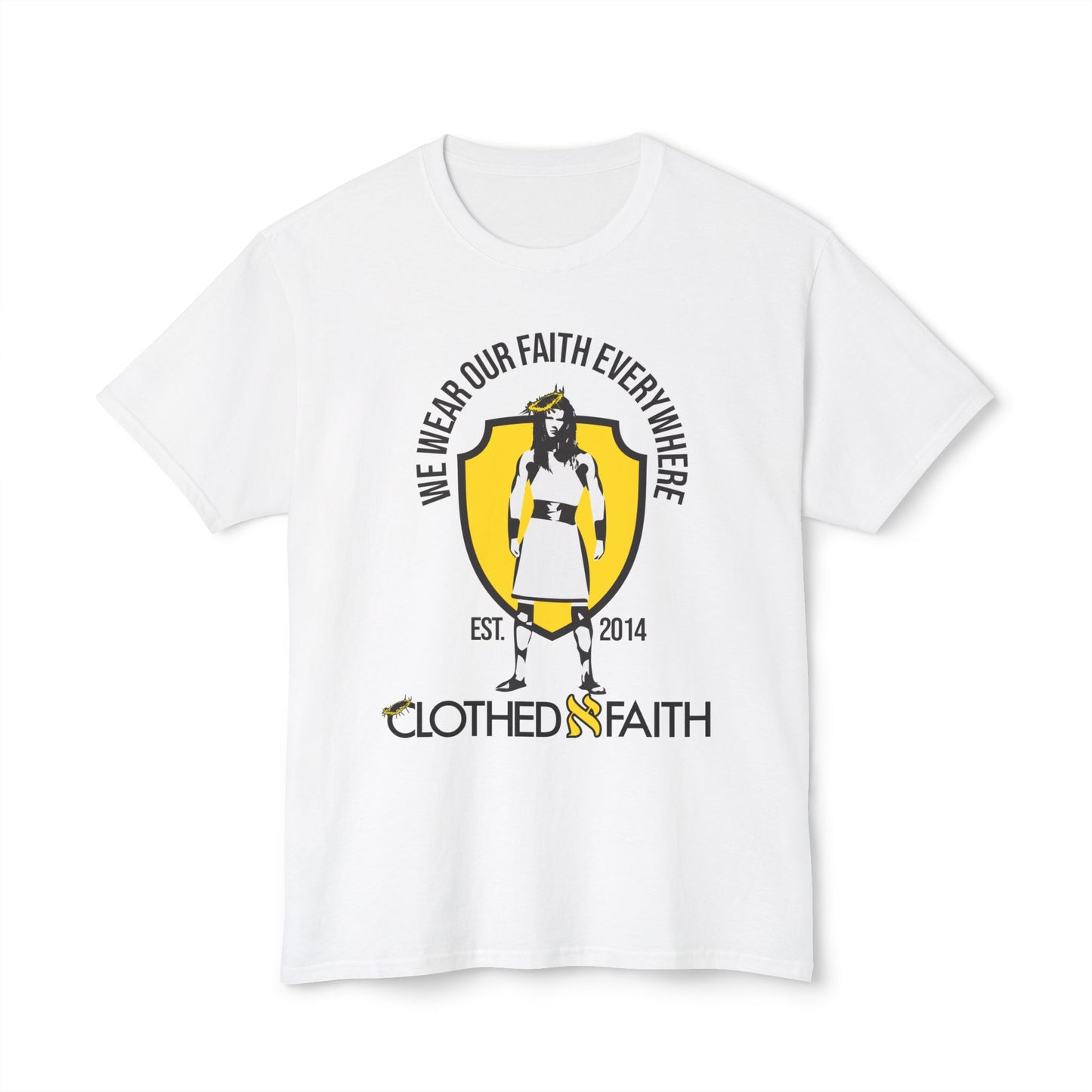 Clothed N Faith is the premier faith inspired brand of apparel. Our slogan is "WE WEAR OUR FAITH EVERYWHERE". Help us inspire the world and rep Christ all over the world.