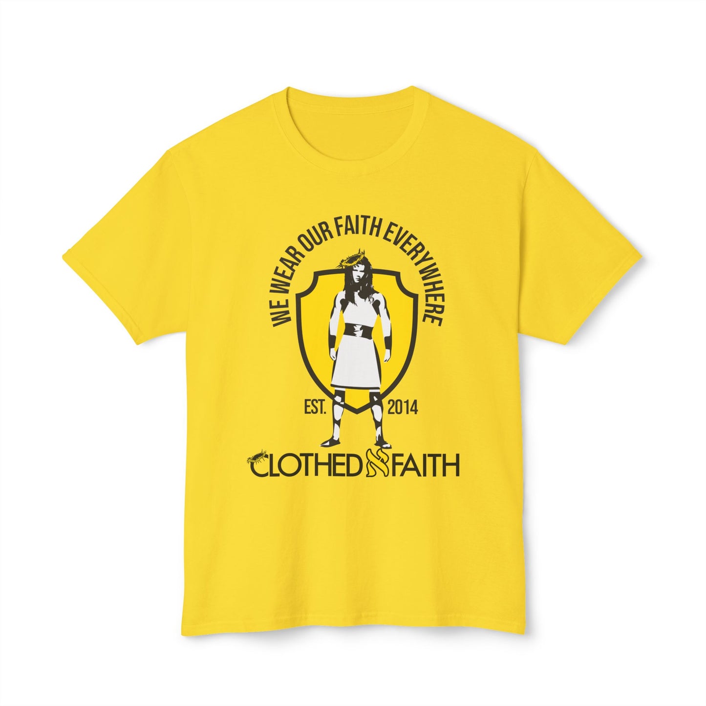 Clothed N Faith is the premier faith inspired brand of apparel. Our slogan is "WE WEAR OUR FAITH EVERYWHERE". Help us inspire the world and rep Christ all over the world.