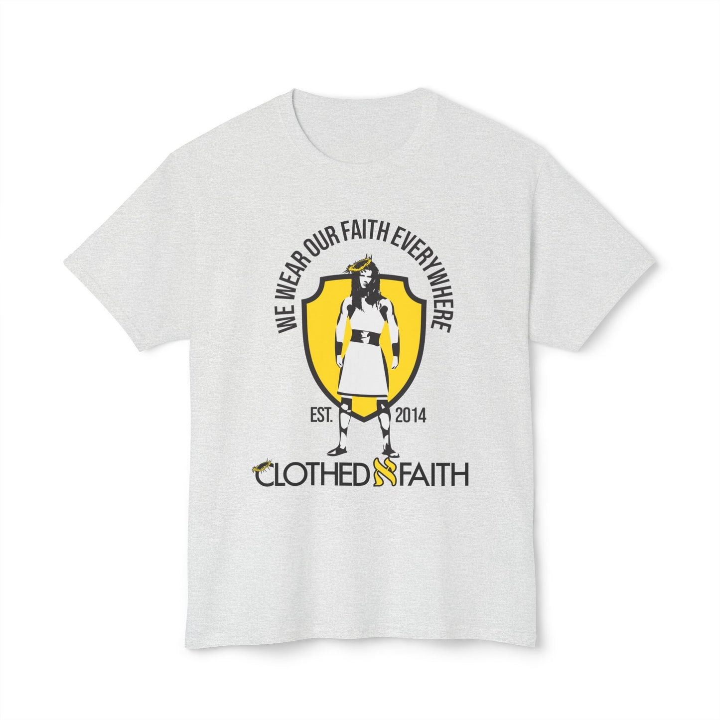 Clothed N Faith is the premier faith inspired brand of apparel. Our slogan is "WE WEAR OUR FAITH EVERYWHERE". Help us inspire the world and rep Christ all over the world.